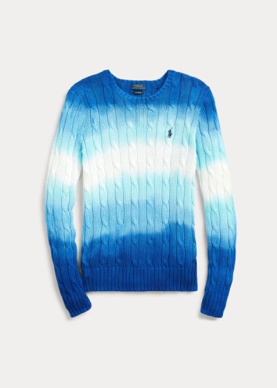 Women's Polo Ralph Lauren Tie-Dye Cable Cotton Sweater | 359801BFX